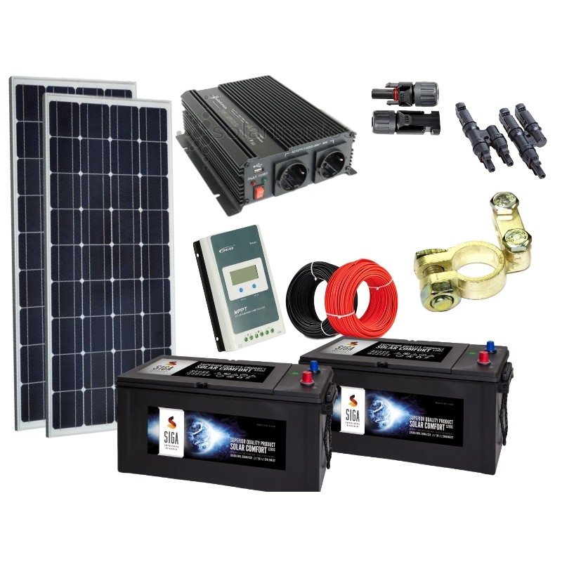 Solarni komplet 2X 180w +2X 280Ah za hladilnik