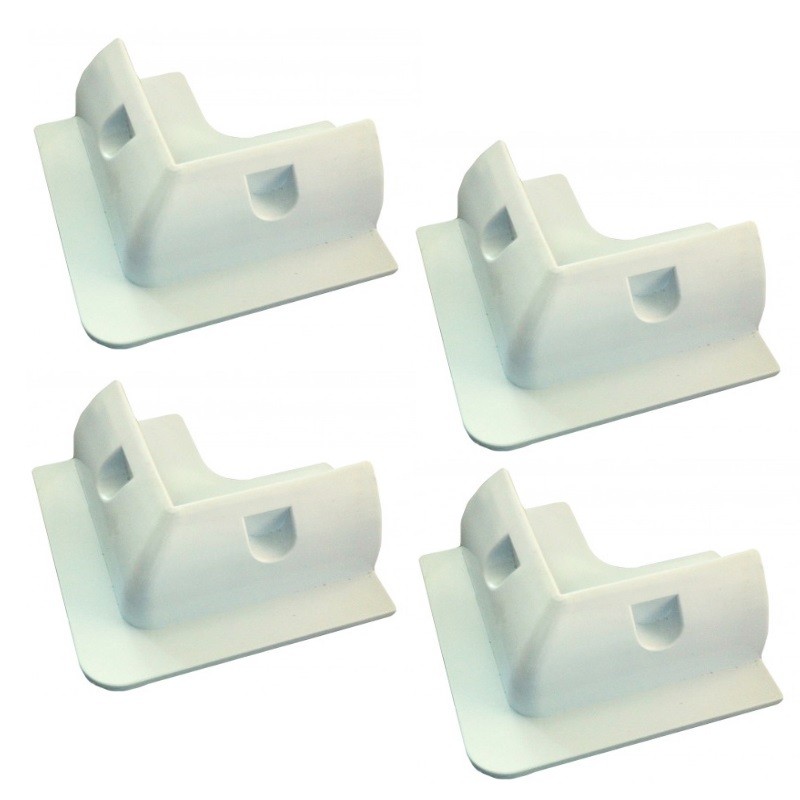 Camping holders ABS 4-corner in White