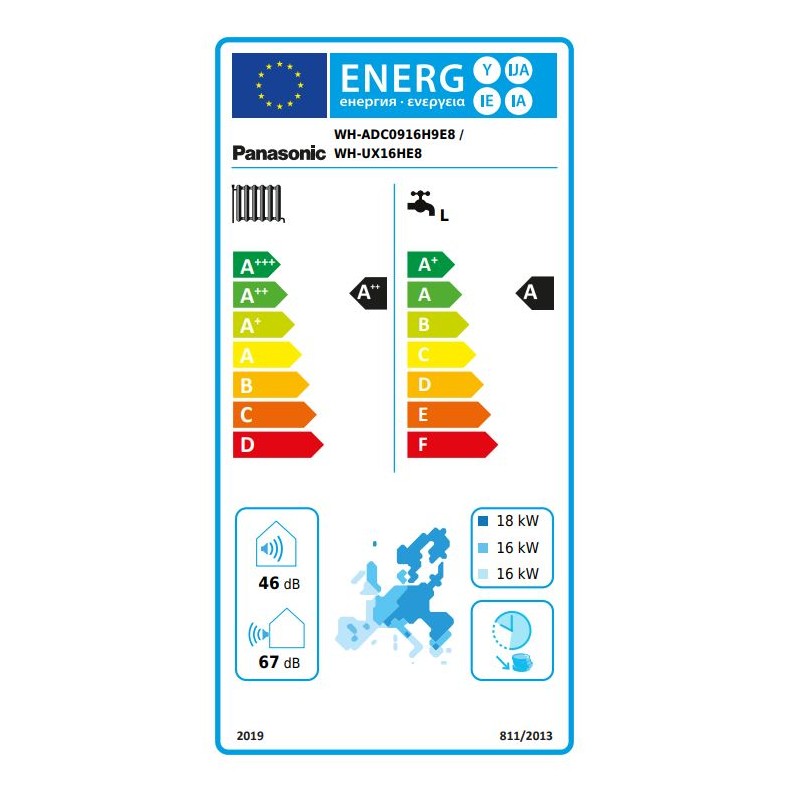 Toplotna črpalka Panasonic T-CAP all in one 16kW 3F