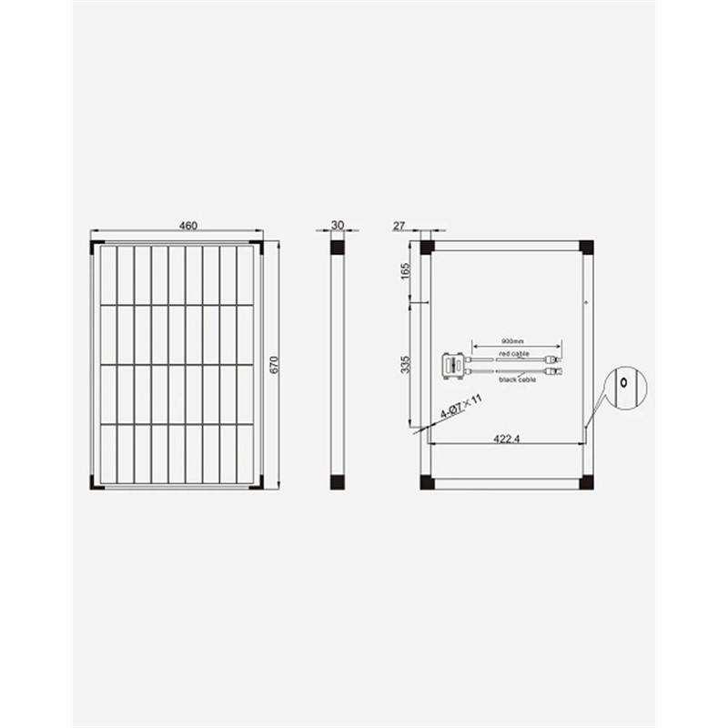 Solarni panel 50W monokristal