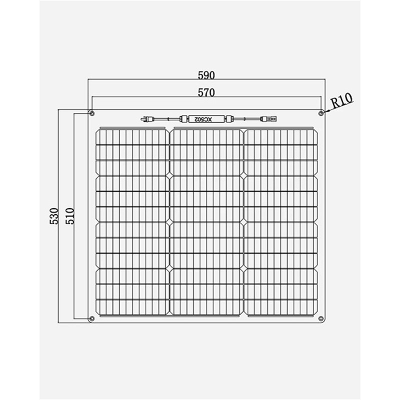 ETFE fleksibilni solarni panel 50W/12V