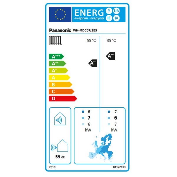 Aquarea High Performance monoblok 7kW 1F