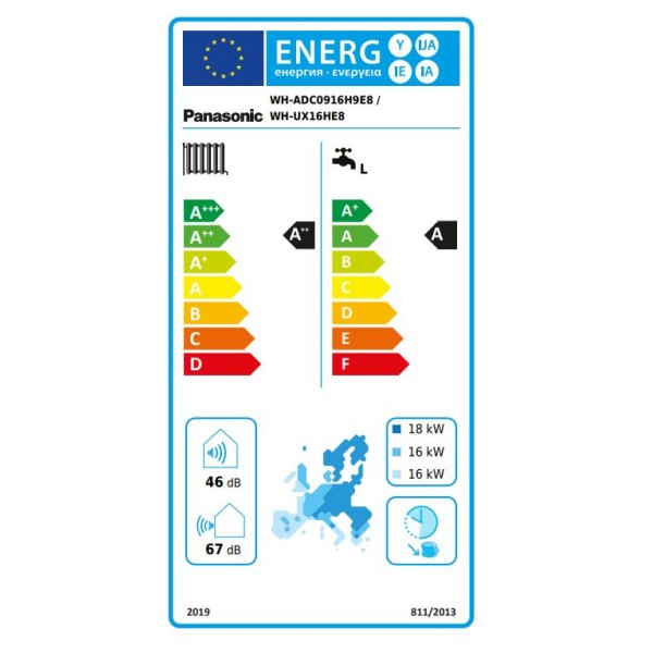 Toplotna črpalka Panasonic T-CAP all in one 16kW 3F