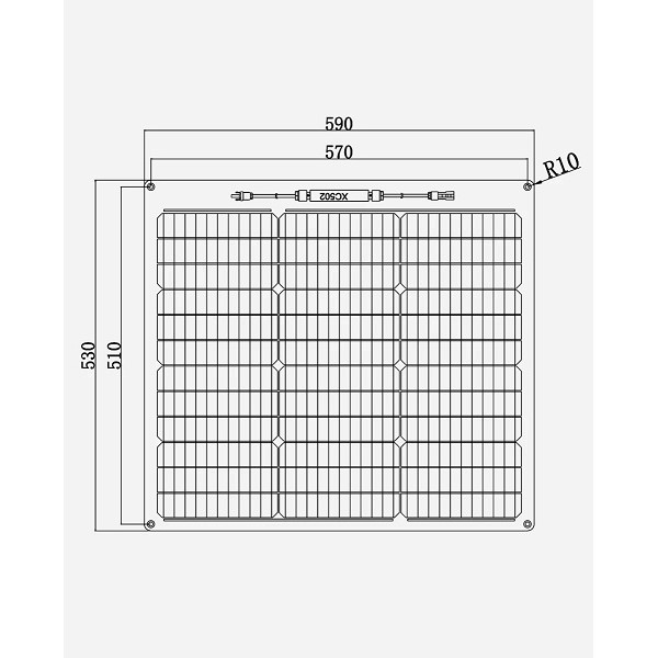ETFE fleksibilni solarni panel 50W/12V