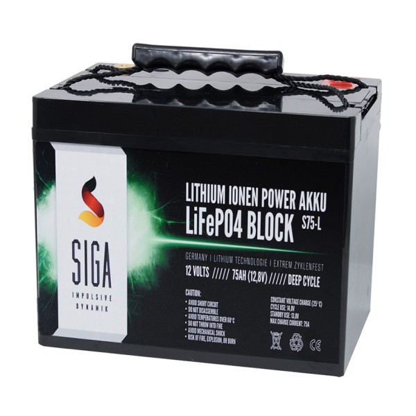 Batteria al litio da 75Ah 12V