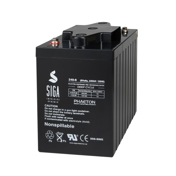 PHAETON AGM batteria 240 Ah 6V