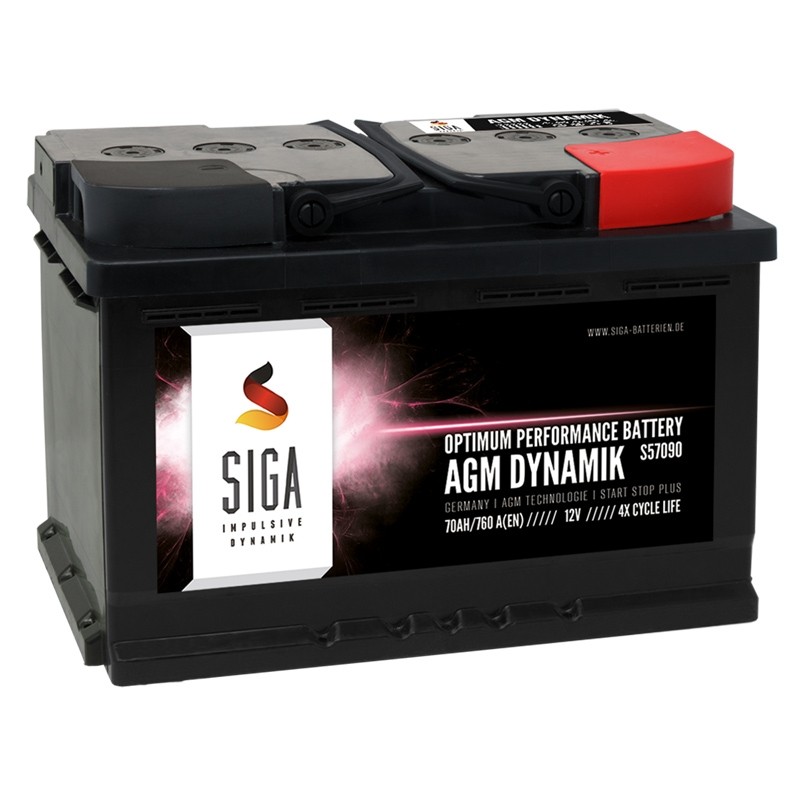 SIGA AGM DYNAMIK avto akumulator 70Ah