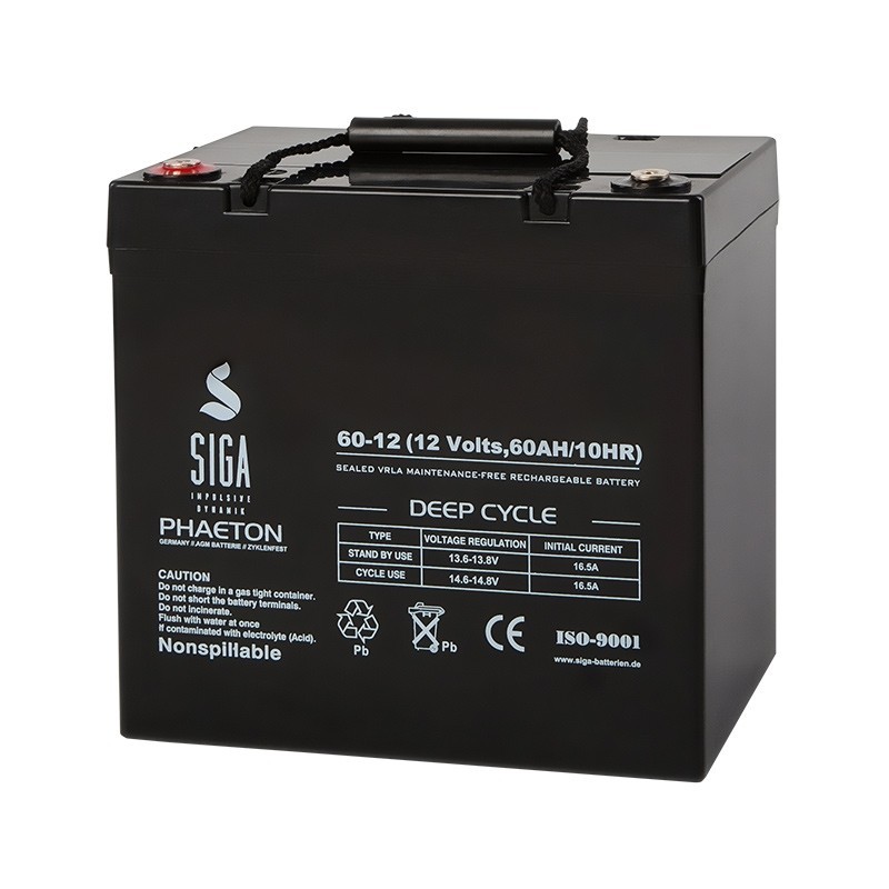 SIGA AGM akumulator 60 Ah, 12 V