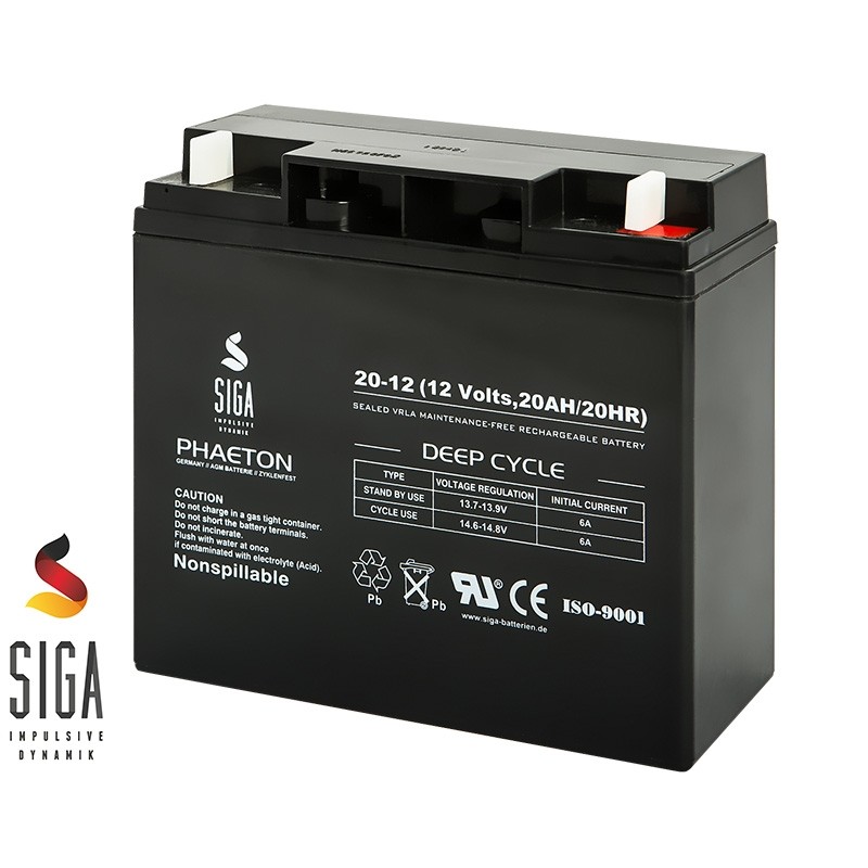 SIGA AGM akumulator 20Ah, 12V