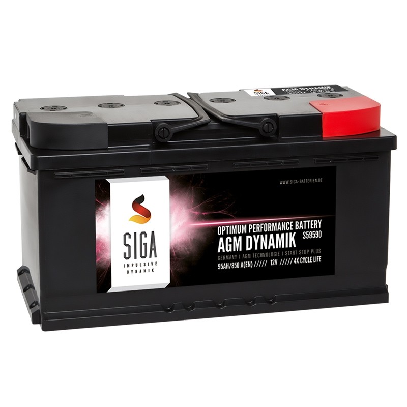 SIGA AGM DYNAMIK car battery 95Ah