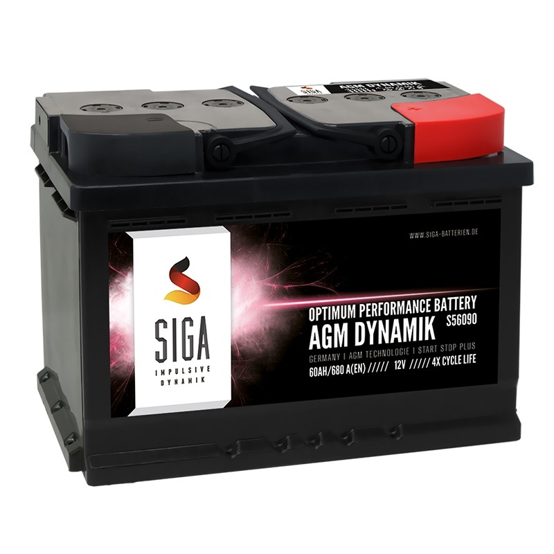 SIGA AGM DYNAMIK car battery 60Ah