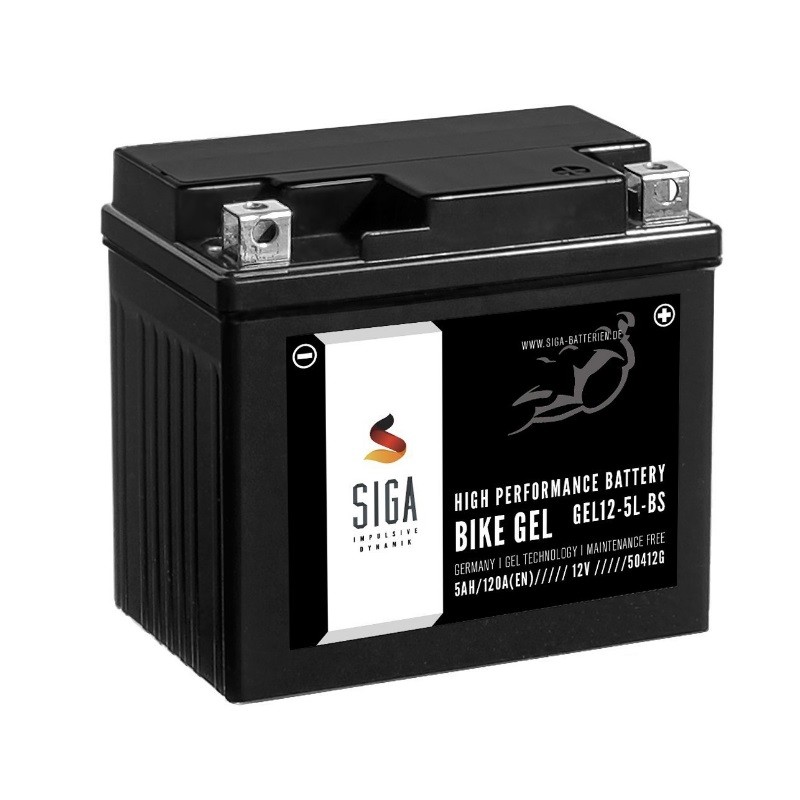 GEL Motorcycle battery  5Ah (R+)