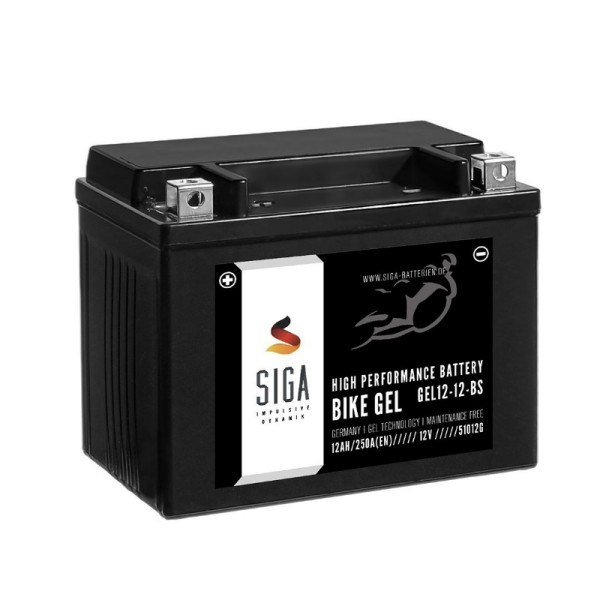 GEL Motorcycle battery 12Ah (L+)