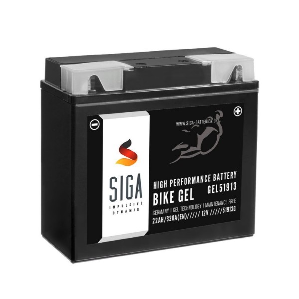 GEL Motorcycle battery 22Ah (R+)