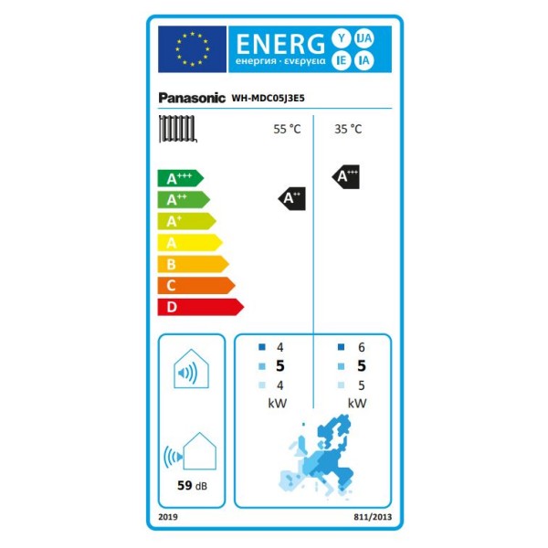 Aquarea High Performance monoblok 5kW 1F