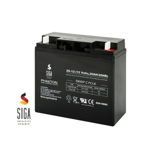 SIGA AGM akumulator 20Ah, 12V