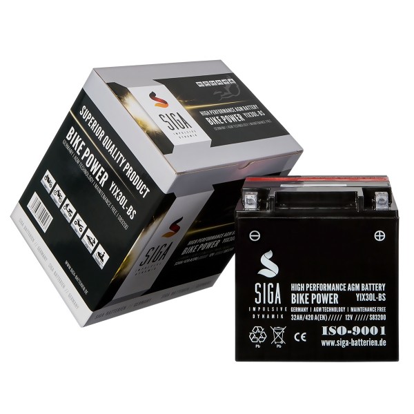 AGM Motorcycle battery 32Ah (R+)