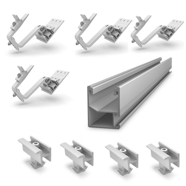 Mounting system for 150W solar panel