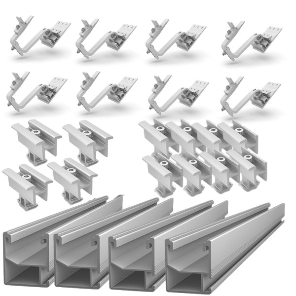 Mounting system for 4x300W solar panel