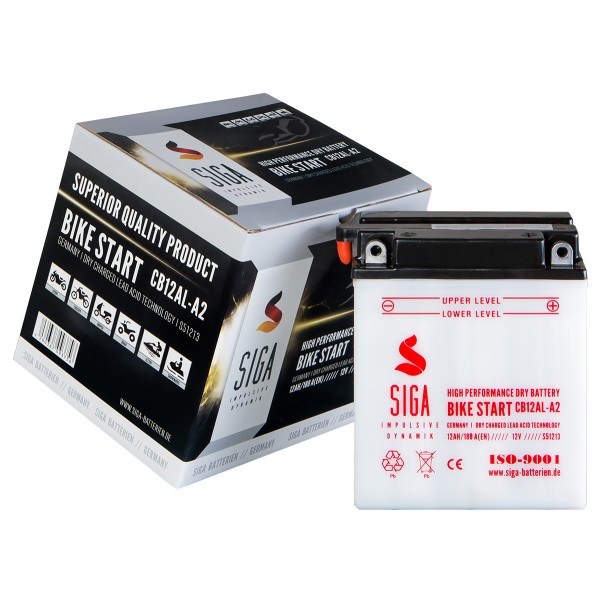 Motorcycle battery 12Ah (R+)