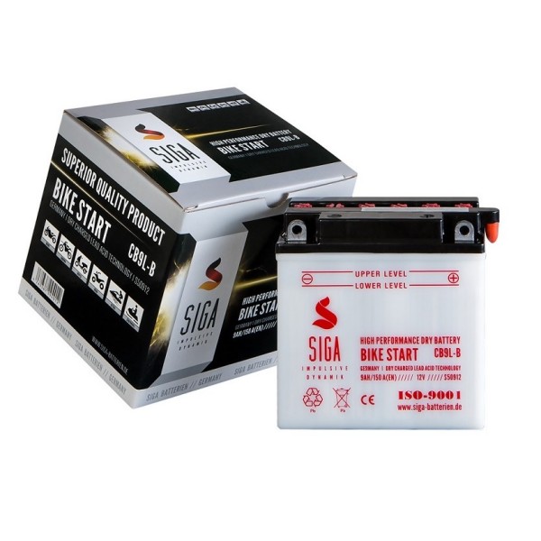 Motorcycle battery 9Ah (R+)