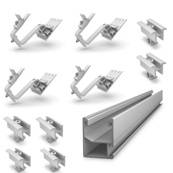 Mounting system for 2x100W solar panel 