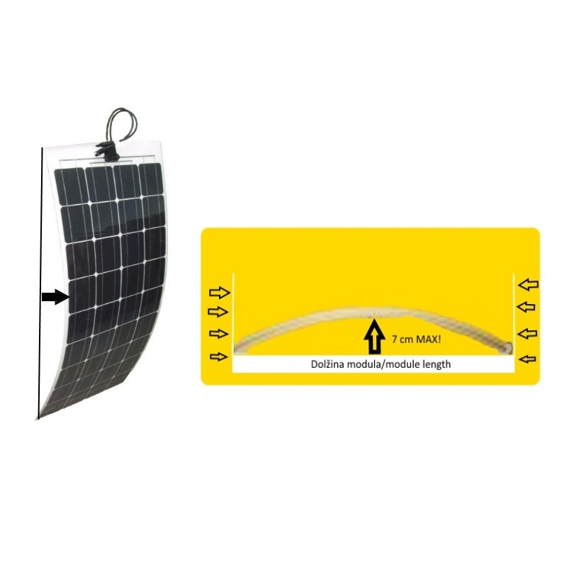 Gibljiv 160W solarni modul monokristal