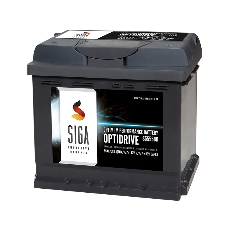 SIGA OPTIDRIVE car battery 55 Ah