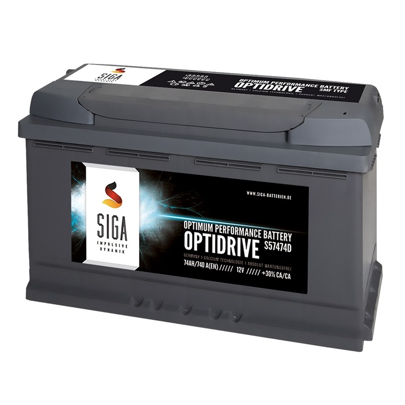 SIGA OPTIDRIVE automobilska baterija 74Ah